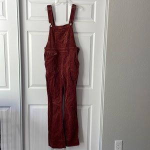 🦑Orange Corduroy overalls from Anthropologie!🦑